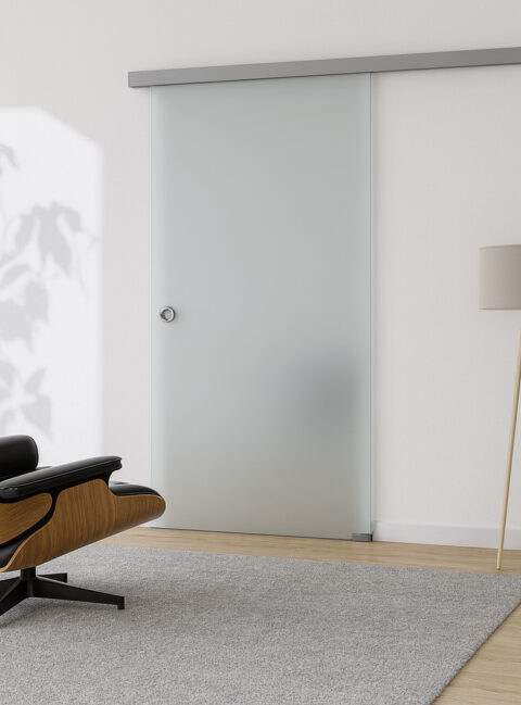Hansaglas Glasschiebetürsystem SL 200 cm Edelstahl – Ansicht 2