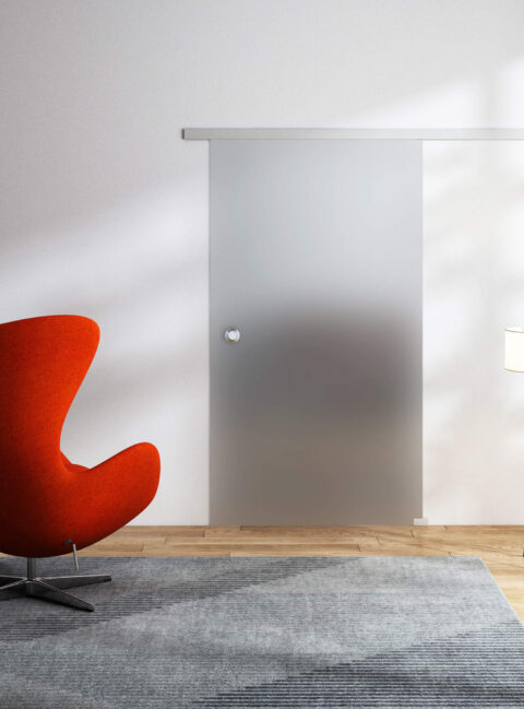 Glasschiebetür Dorma Muto Satiniert