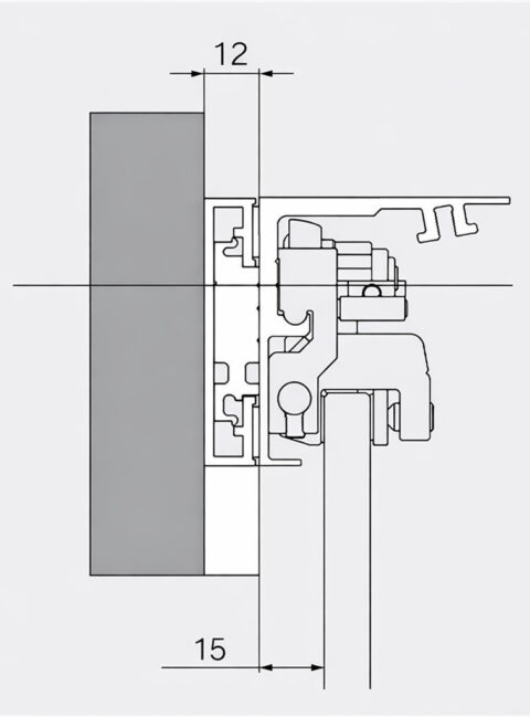 Dorma MUTO M 60 2.0 Unterfütterungsprofil