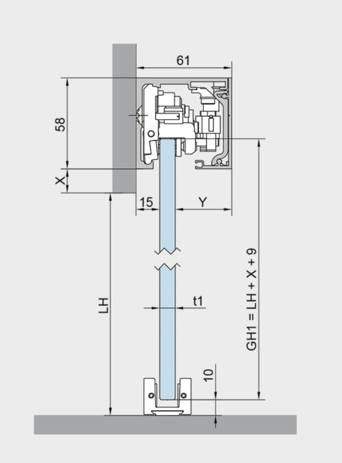 Dorma MUTO M 60 2.0 DORMOTION SoftClose Einzugsdämpfer – Ansicht 2