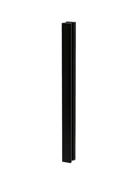Glasschiebetür Flachgriff Schwarz