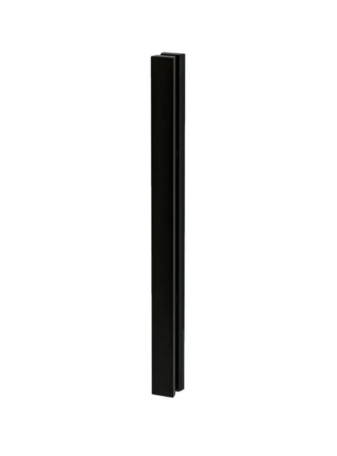 Glasschiebetür Flachgriff Schwarz