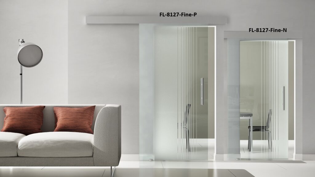 Glasschiebetür Sonderdekor Komplettset – FL-8127-Fine-PosuNeg
