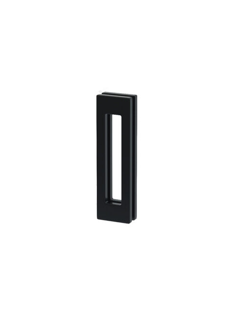 Glasschiebetür Flachgriff Architekt Schwarz