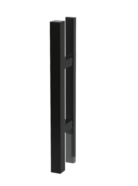 Glasschiebetür Stangengriff Cubus flach Schwarz