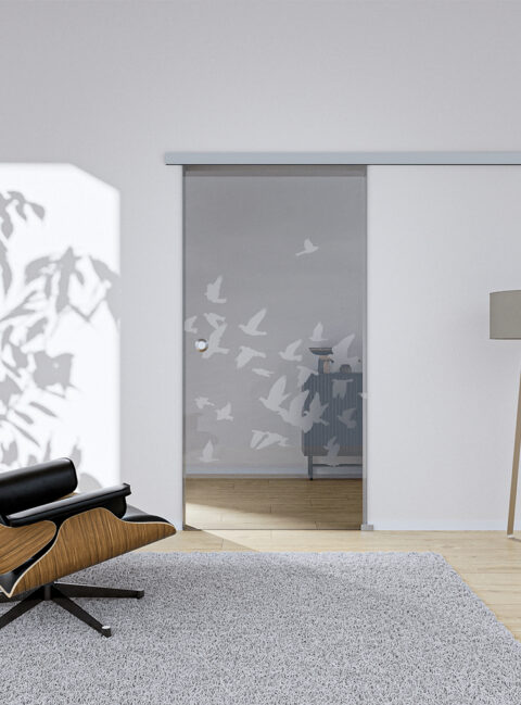 Glasschiebetür Wild2 Komplettset