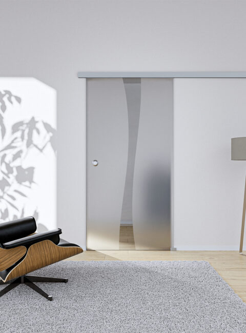 Glasschiebetür Flow1 Komplettset