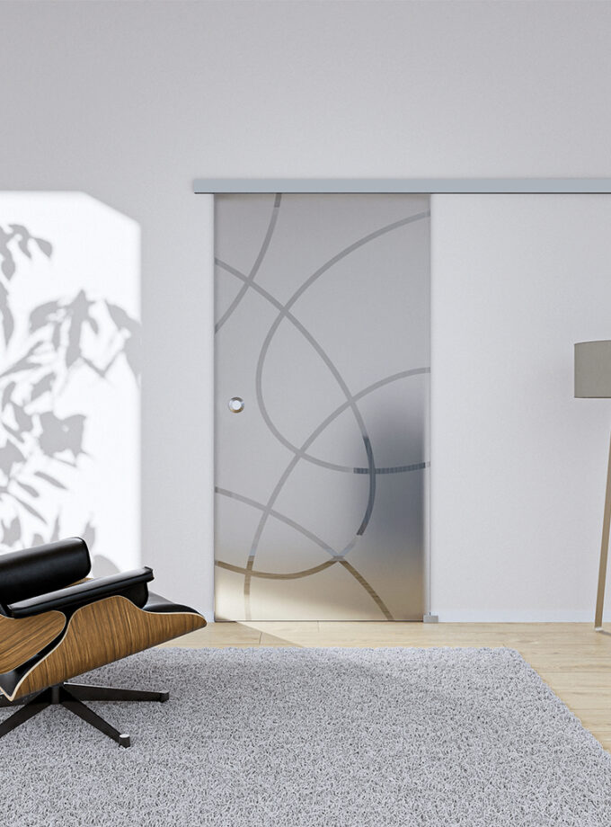 Glasschiebetür Orbit1 Komplettset 90 x 217,5 cm – GX1EXM