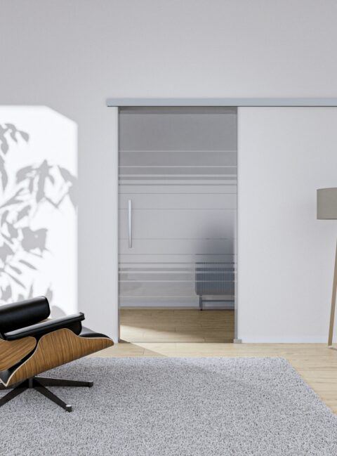 Glasschiebetür Helio Komplettset Sondermaß – Ansicht 2