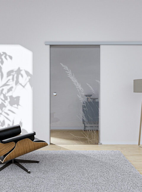 Glasschiebetür Reed2 Komplettset