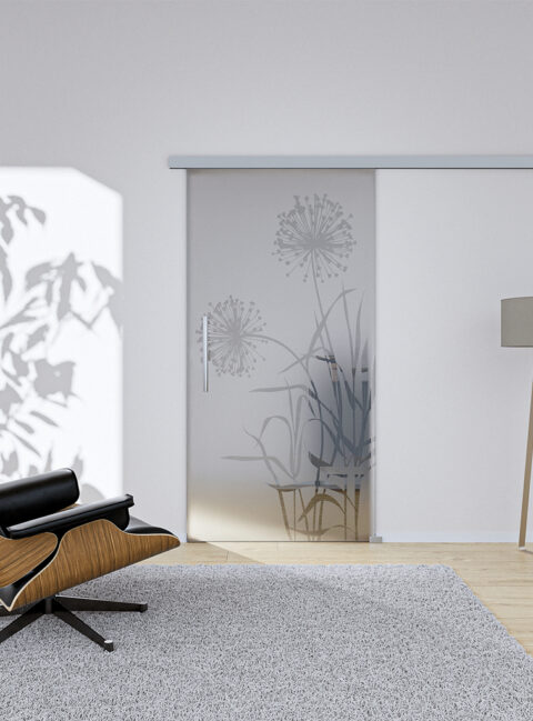 Glasschiebetür Bloom1 Komplettset – Ansicht 2