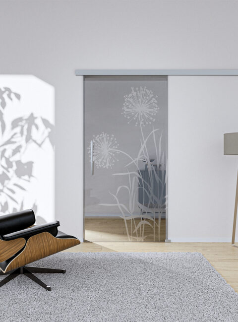 Glasschiebetür Bloom2 Komplettset – Ansicht 2
