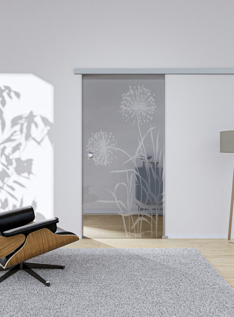 Glasschiebetür Bloom2 Komplettset