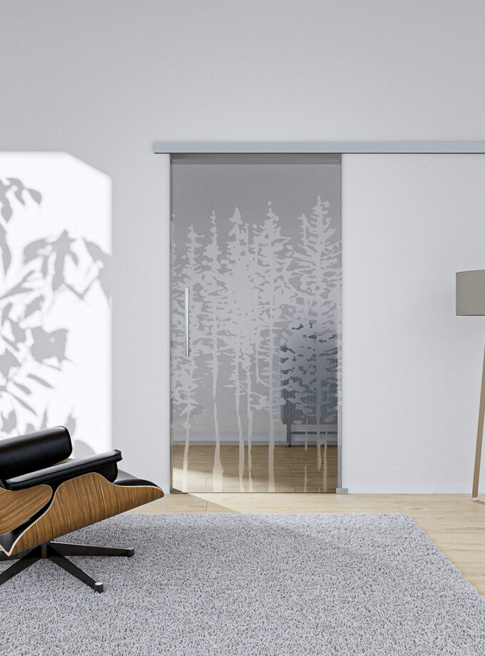 Glasschiebetür Wood2 Komplettset – GX1Y2101XG