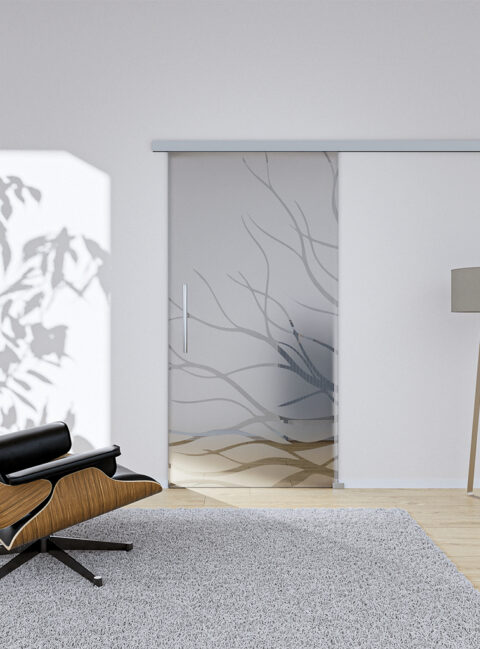 Glasschiebetür Flair1 Komplettset – Ansicht 2