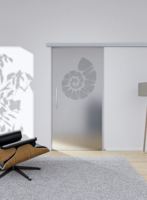 Glasschiebetür Nautil1 Komplettset – Ansicht 2