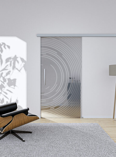 Glasschiebetür Sono1 Komplettset – Ansicht 2