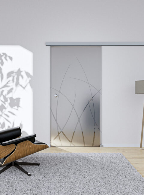 Glasschiebetür Grass1 Komplettset