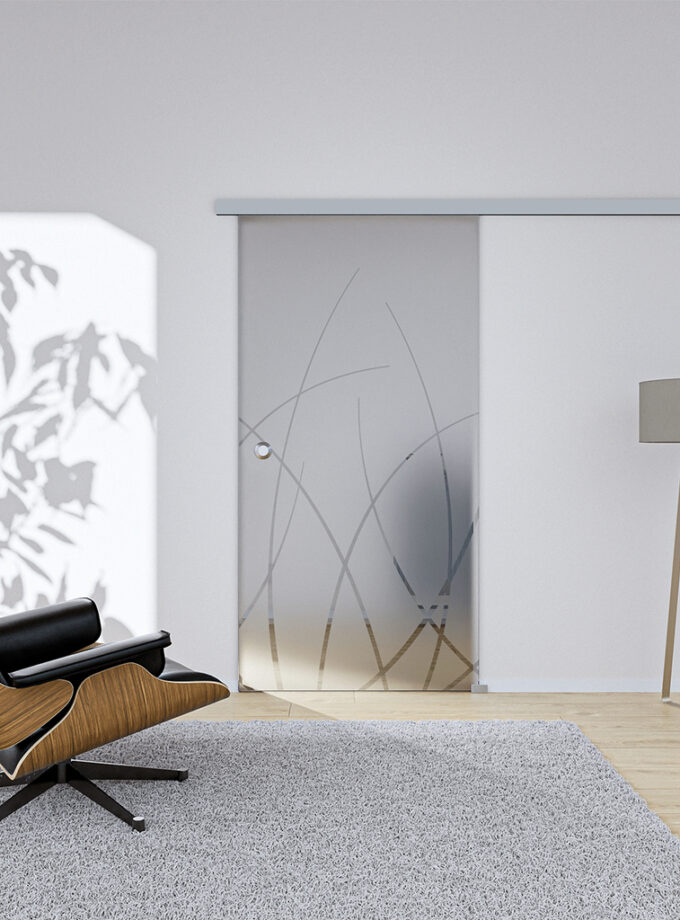 Glasschiebetür Grass1 Komplettset – GX1Y8153NXM