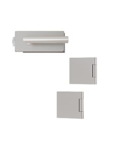 Glastürbeschlag Studio/Office Cubus UV Beschlag-Set Edelstahl