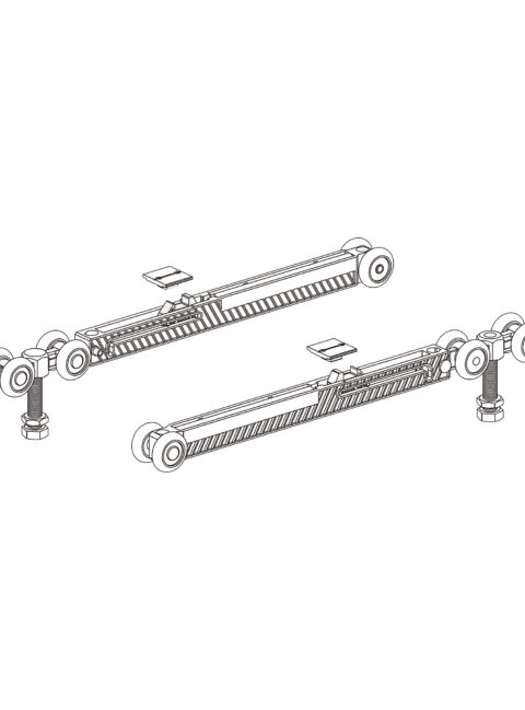 Hansaglas Glasschiebetür SoftClose Einzugsdämpfer Set