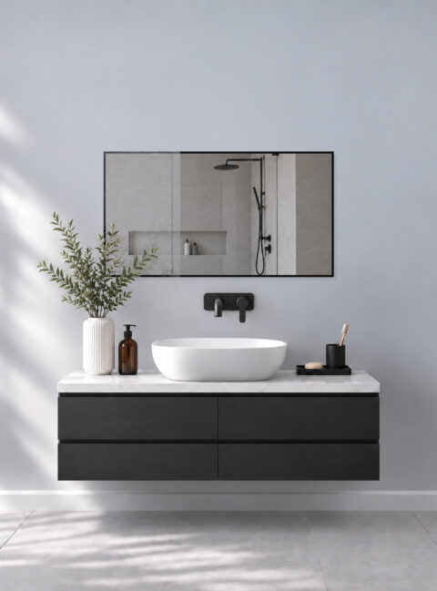 Infrarotheizung BLICK KONTUR Spiegel 110 x 60 cm 600 W