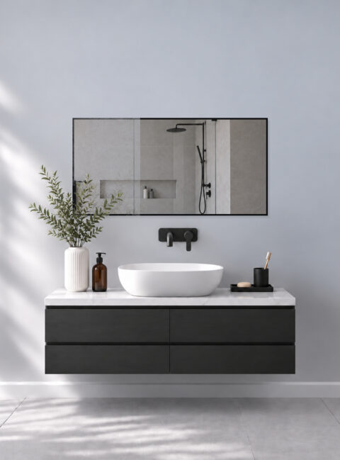 Infrarotheizung BLICK KONTUR Spiegel 120 x 60 cm 700 W