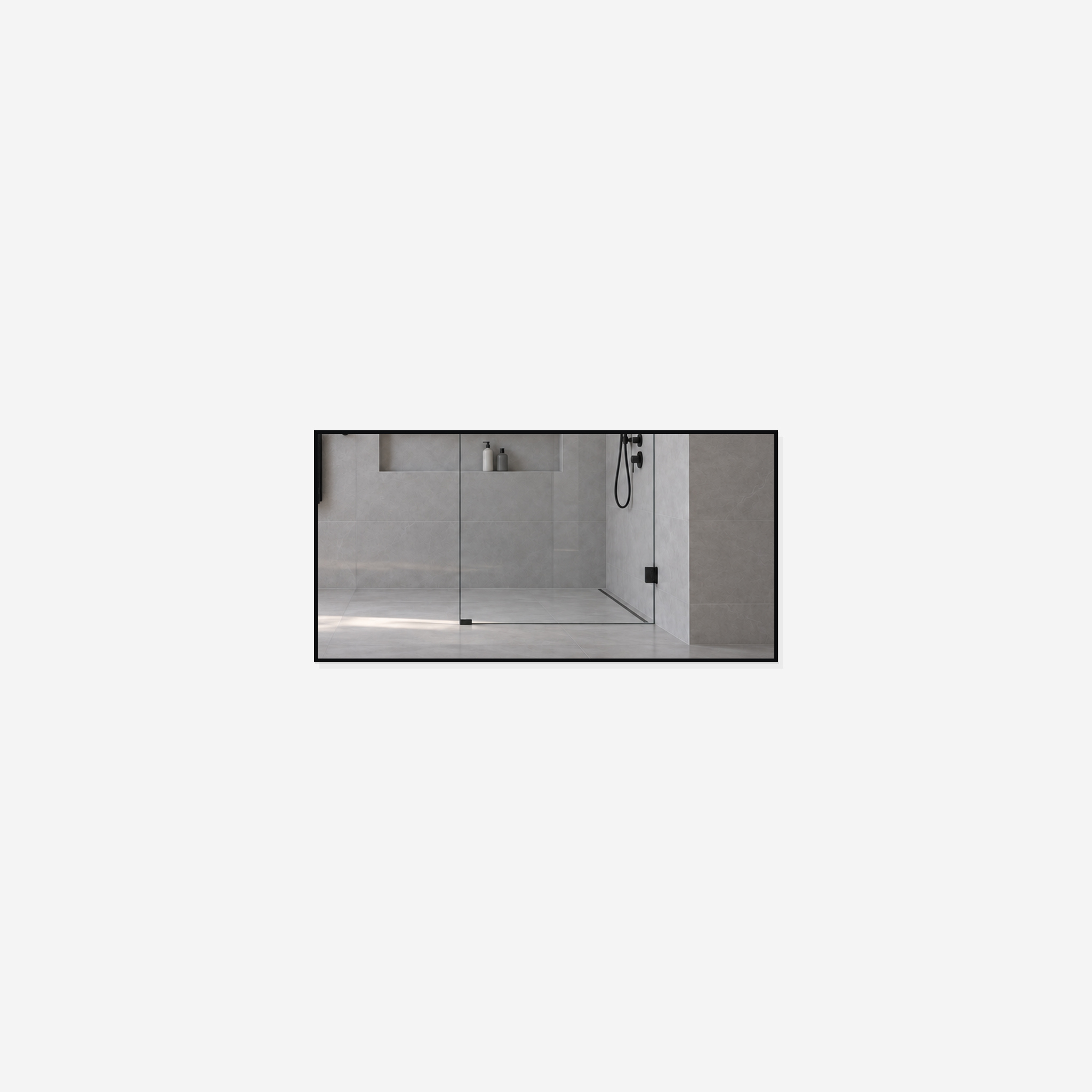 Infrarotheizung BLICK KONTUR Spiegel 120 x 60 cm 700 W – Ansicht 2