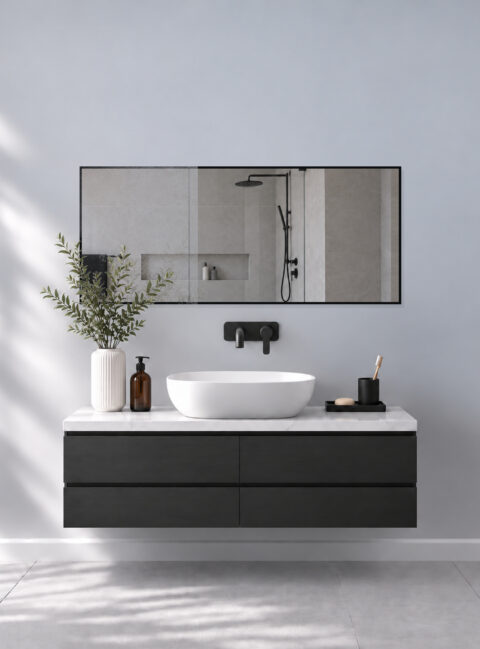 Infrarotheizung BLICK KONTUR Spiegel 140 x 60 cm 900 W