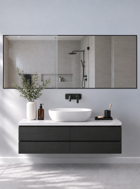 Infrarotheizung BLICK KONTUR Spiegel 200 x 80 cm 1400 W