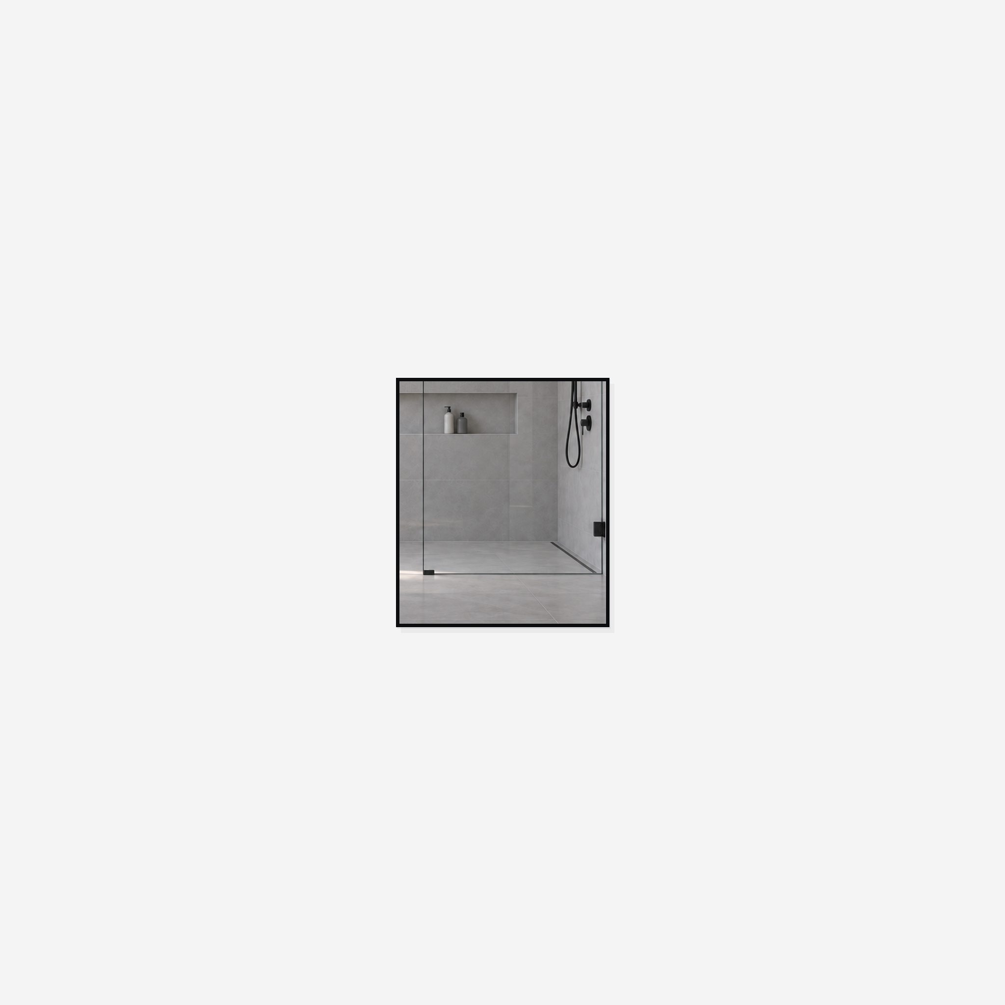 Infrarotheizung BLICK KONTUR Spiegel 70 x 60 cm 400 W – Ansicht 3