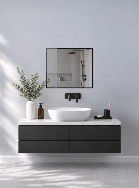 Infrarotheizung BLICK KONTUR Spiegel 70 x 60 cm 400 W