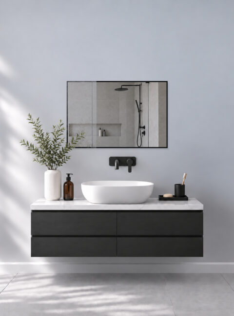 Infrarotheizung BLICK KONTUR Spiegel 90 x 60 cm 500 W