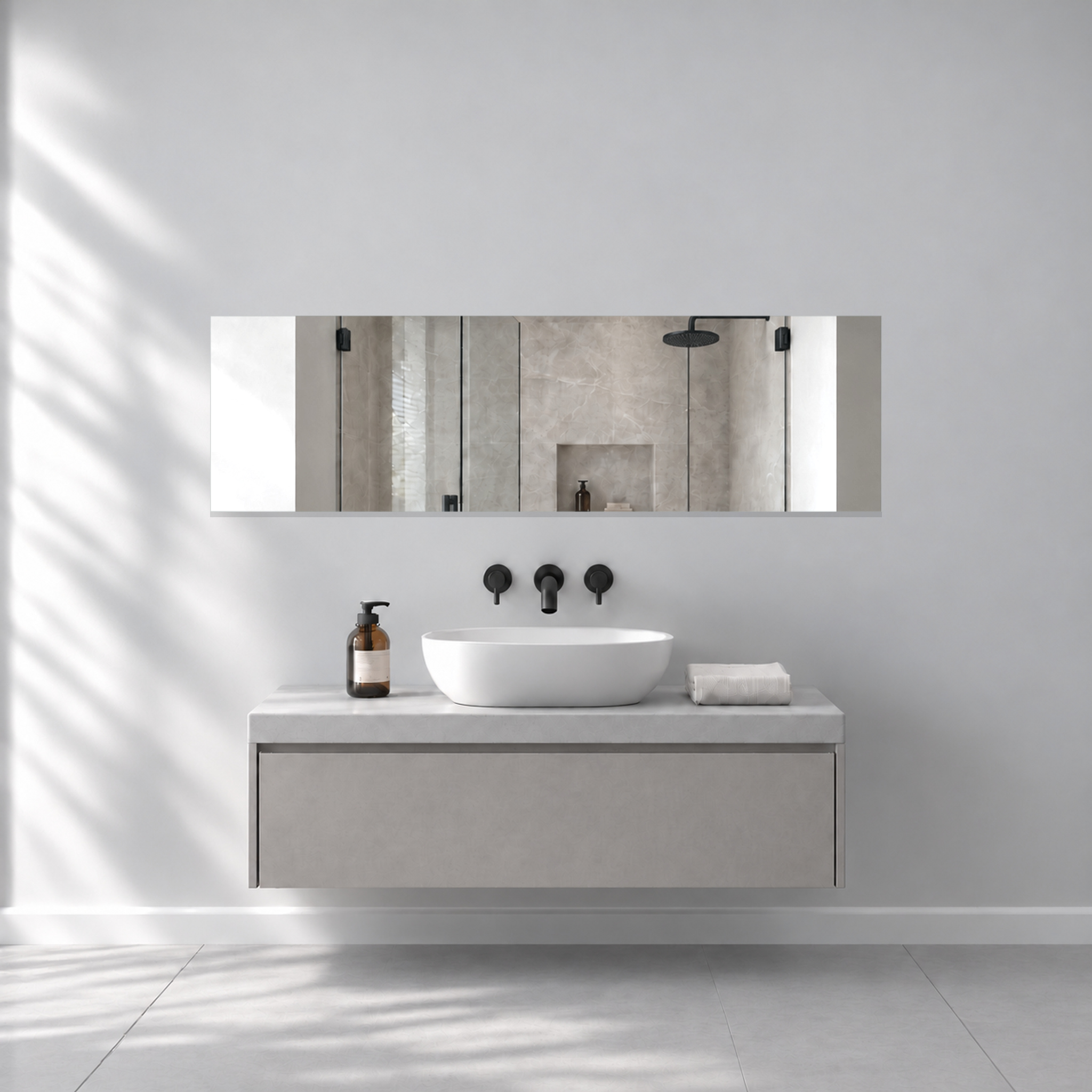 Infrarotheizung BLICK PUR Spiegel 120 x 35 cm 320 W