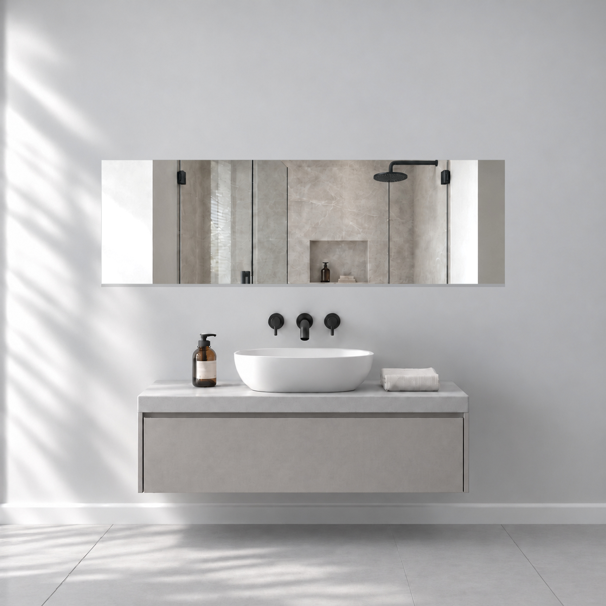 Infrarotheizung BLICK PUR Spiegel 130 x 40 cm 500 W