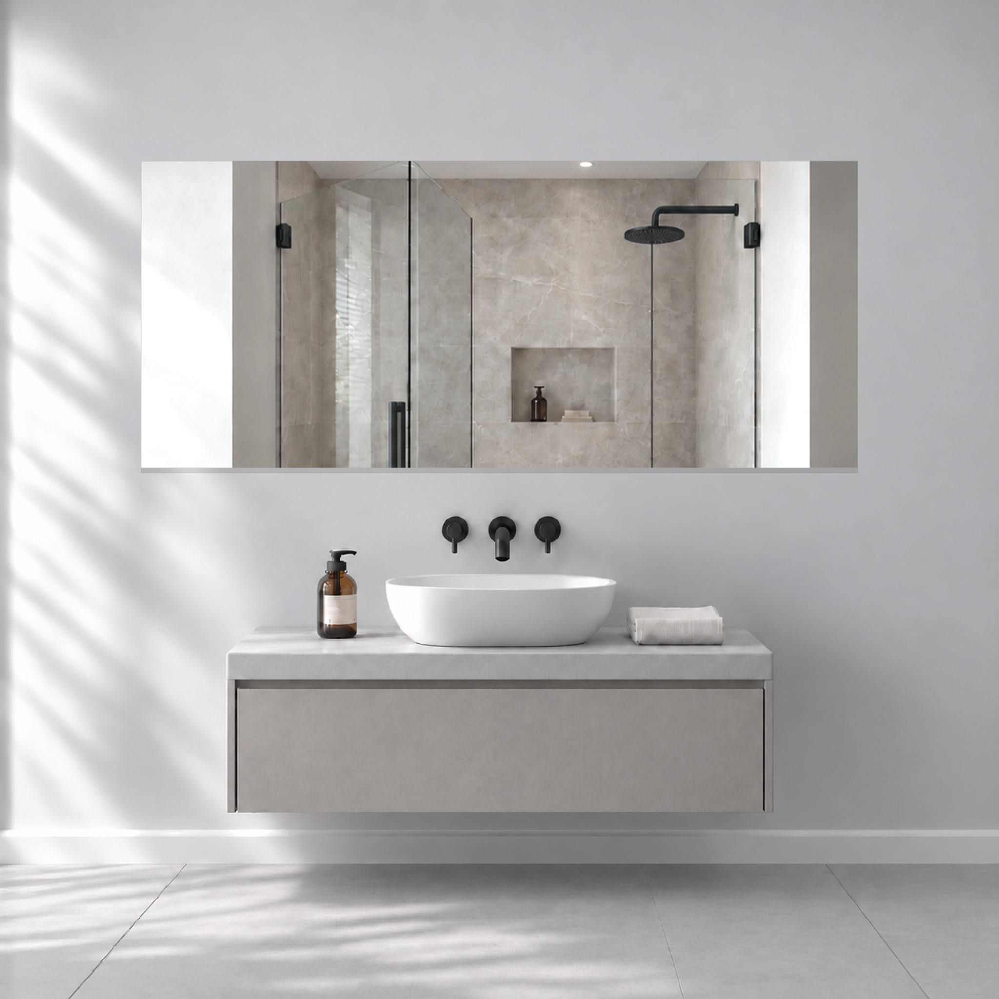 Infrarotheizung BLICK PUR Spiegel 140 x 60 cm 900 W