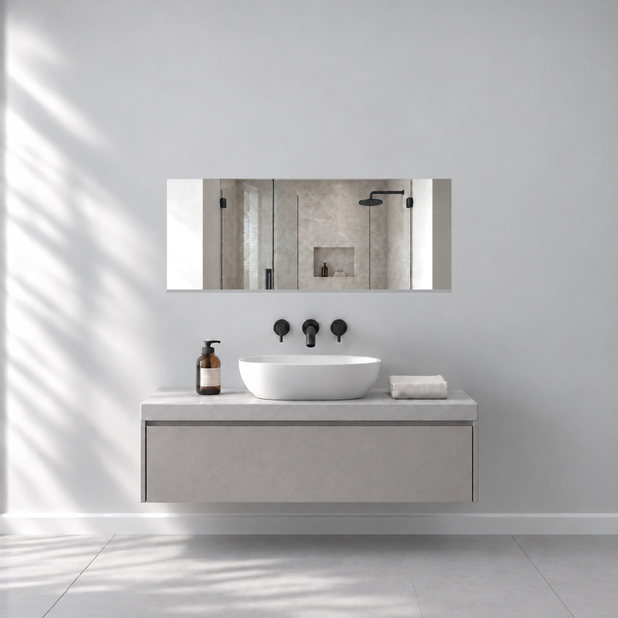Infrarotheizung BLICK PUR Spiegel 90 x 35 cm 250 W