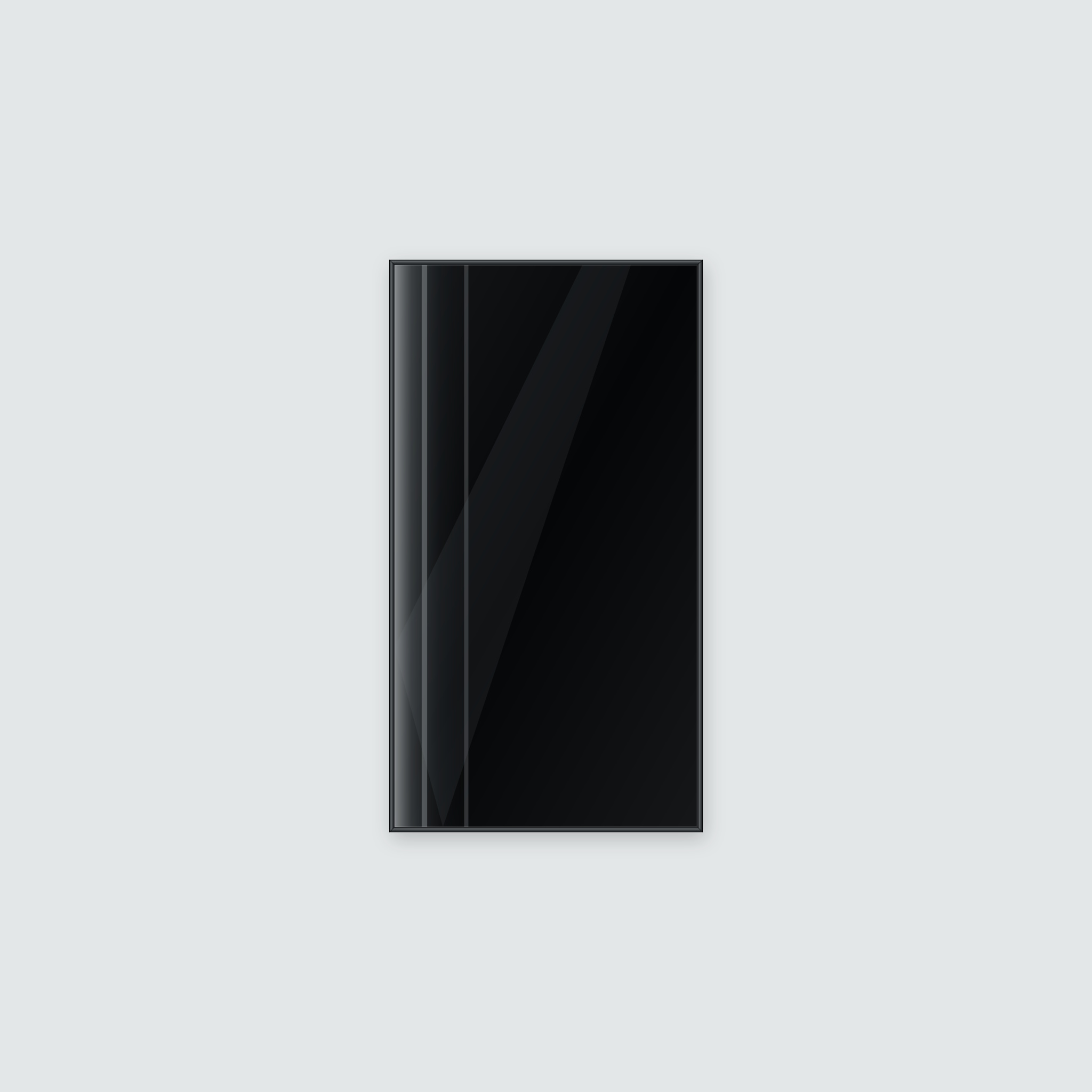 Infrarotheizung KONTUR schwarz 110 x 60 cm 600 W – Ansicht 3