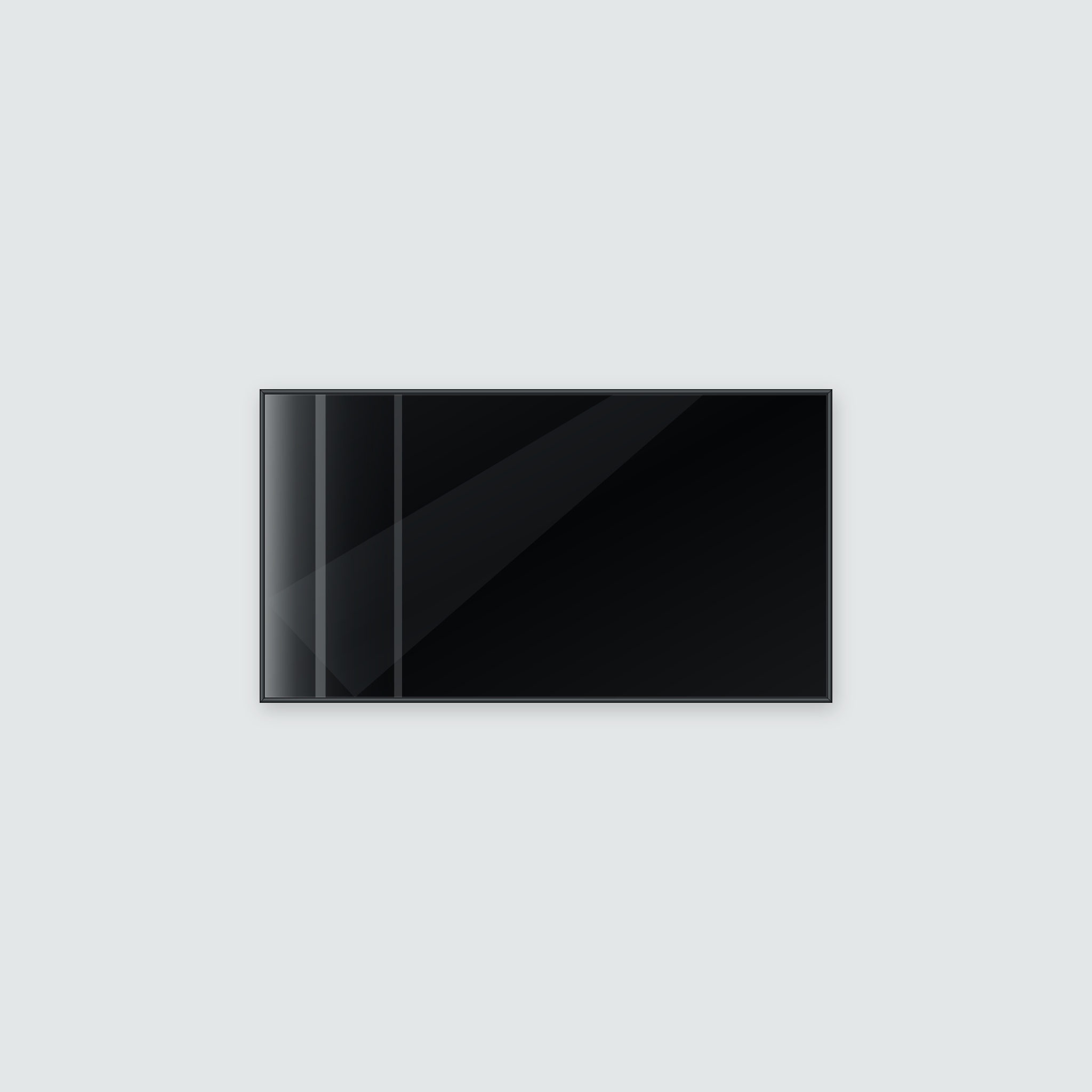 Infrarotheizung KONTUR schwarz 110 x 60 cm 600 W – Ansicht 2
