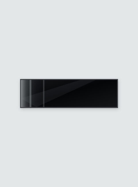 Infrarotheizung KONTUR schwarz 120 x 35 cm 320 W – Ansicht 2