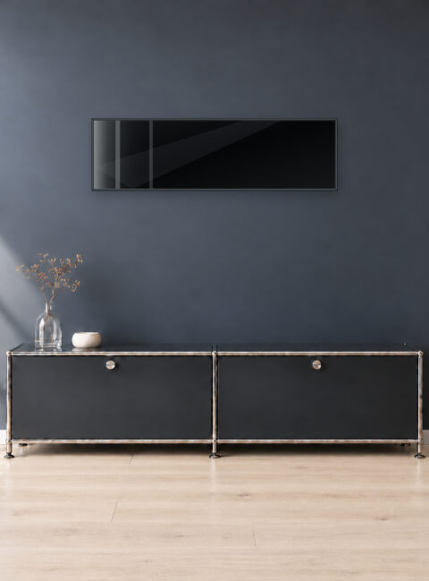 Infrarotheizung KONTUR schwarz 120 x 35 cm 320 W