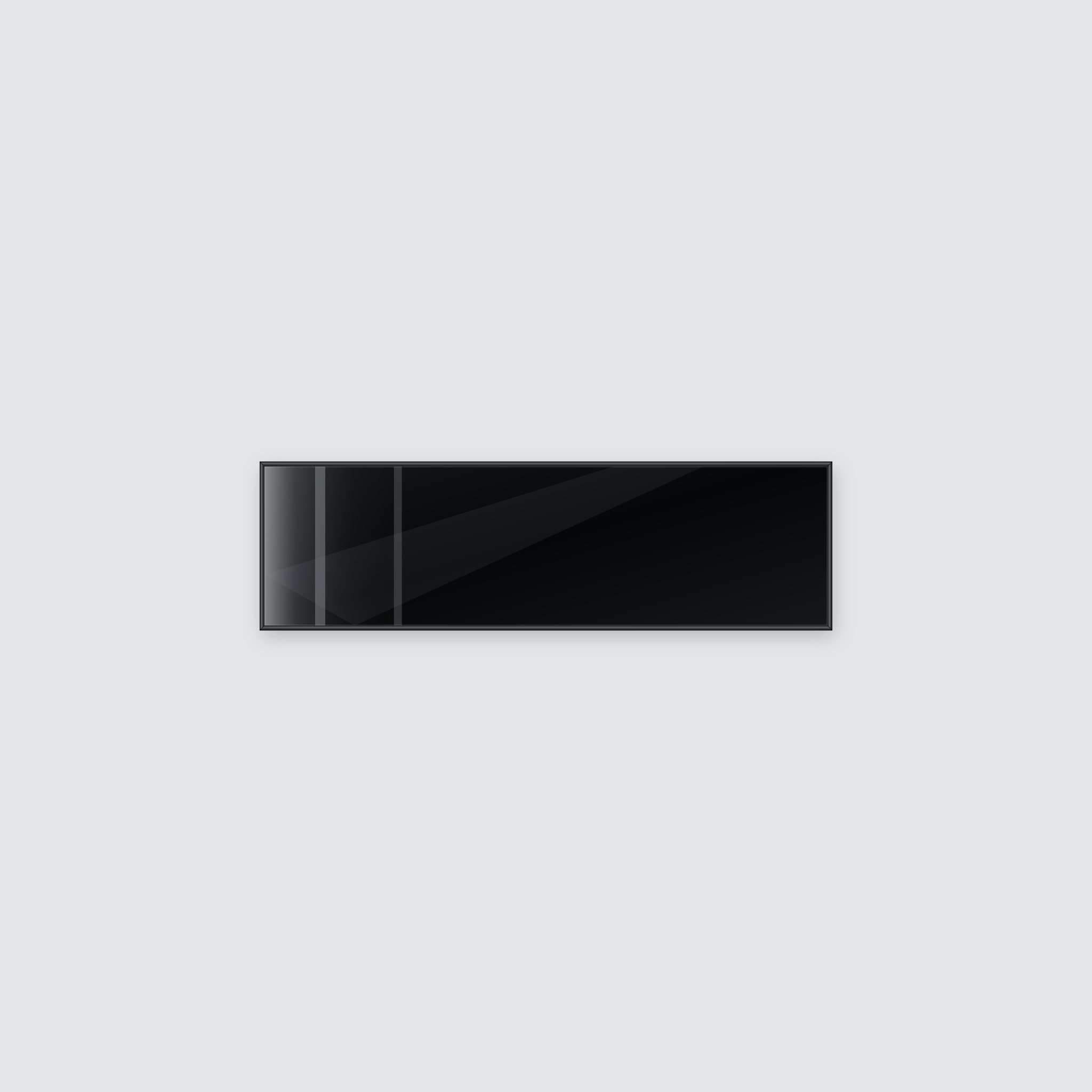Infrarotheizung KONTUR schwarz 120 x 35 cm 320 W – Ansicht 2