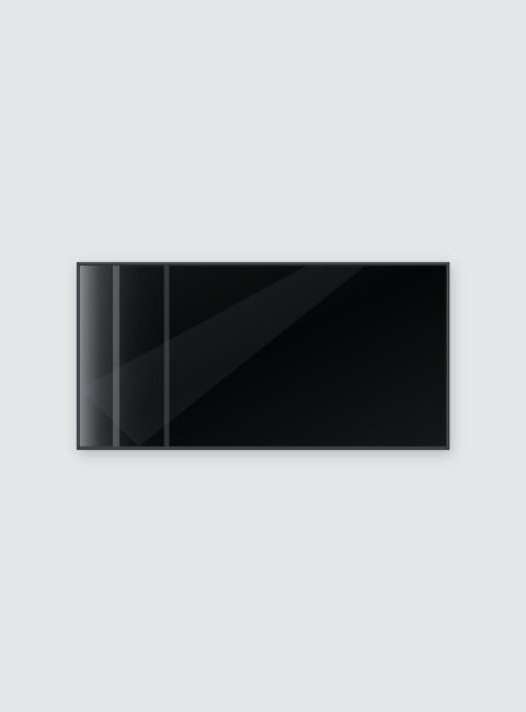 Infrarotheizung KONTUR schwarz 120 x 60 cm 700 W – Ansicht 2