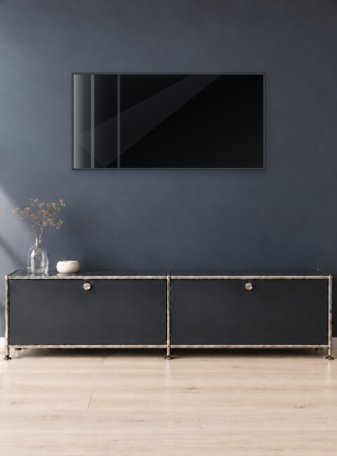 Infrarotheizung KONTUR schwarz 120 x 60 cm 700 W