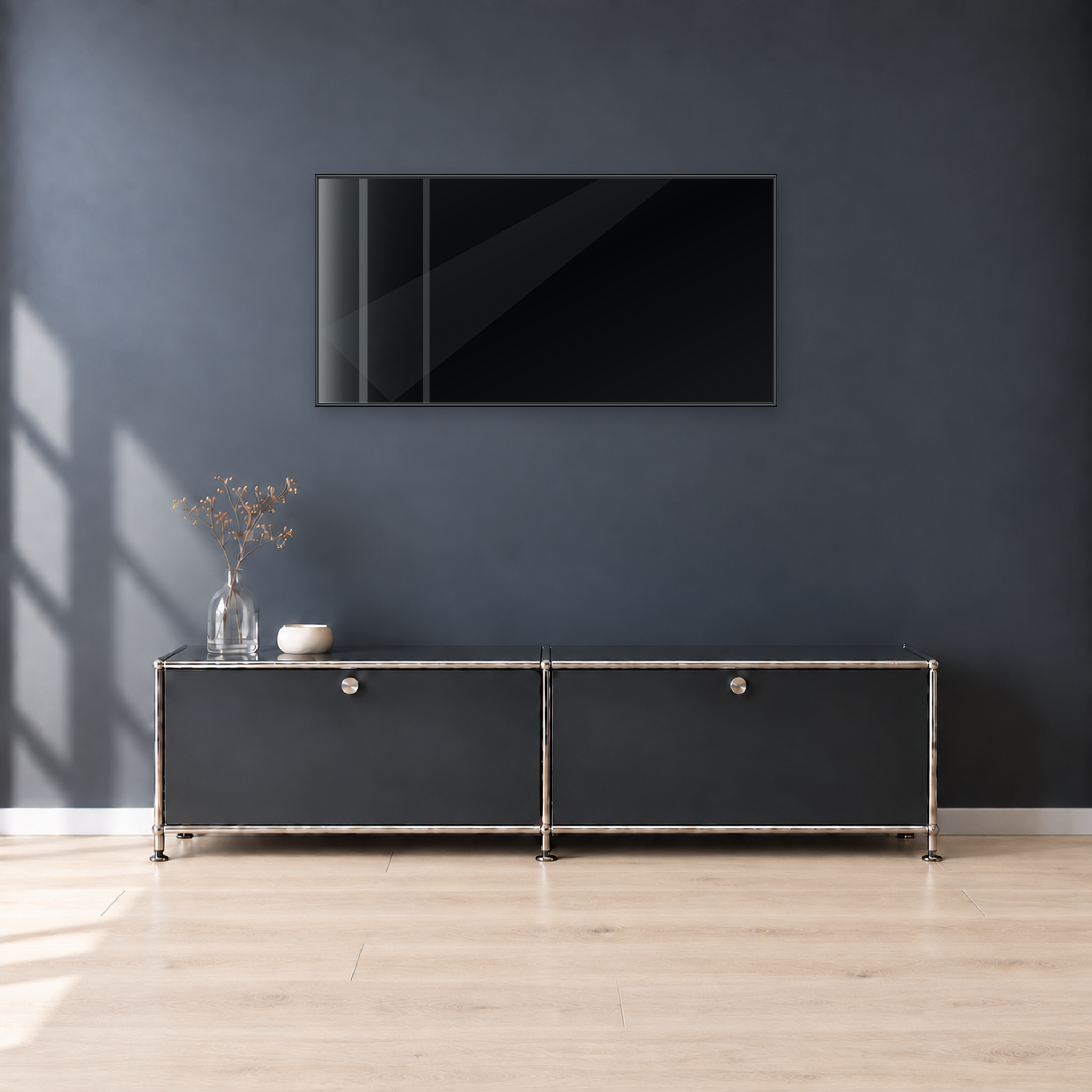 Infrarotheizung KONTUR schwarz 120 x 60 cm 700 W