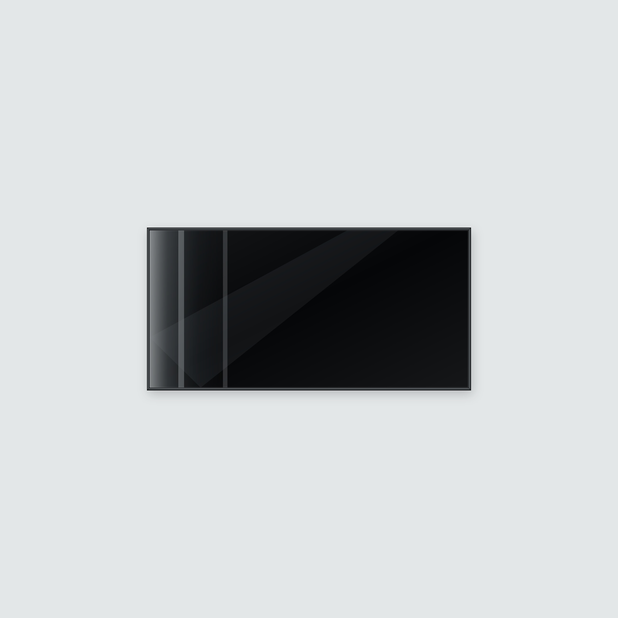 Infrarotheizung KONTUR schwarz 120 x 60 cm 700 W – Ansicht 2