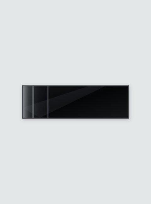 Infrarotheizung KONTUR schwarz 130 x 40 cm 500 W – Ansicht 2