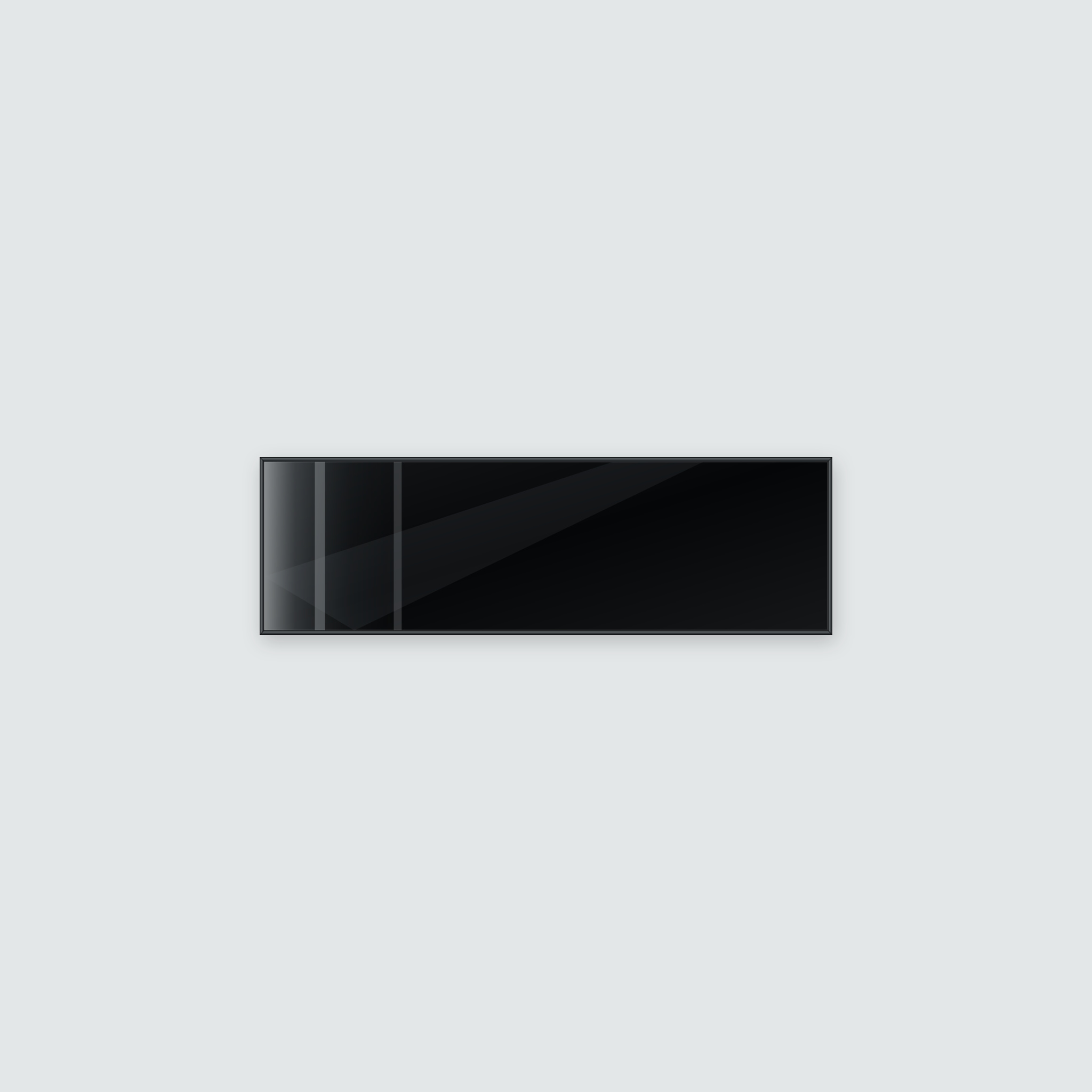 Infrarotheizung KONTUR schwarz 130 x 40 cm 500 W – Ansicht 2