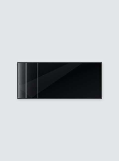 Infrarotheizung KONTUR schwarz 140 x 60 cm 900 W – Ansicht 2