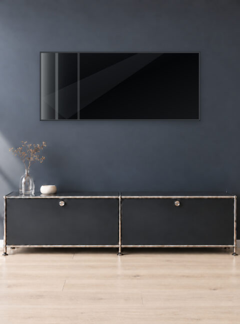 Infrarotheizung KONTUR schwarz 140 x 60 cm 900 W